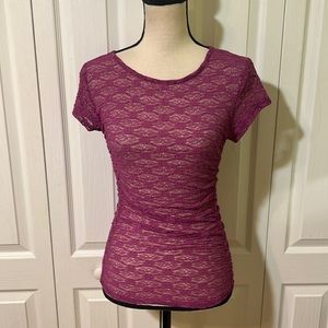 Free People Keep It Simple Lace Baby Tee